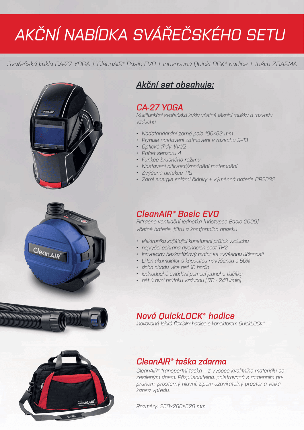 akční nabídka svářečského setu